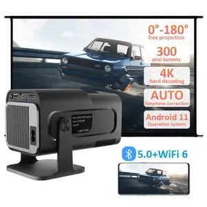 Android 11 Smart LED PICO tela de vídeo full hd curto projector de LCD para casa inteligente HY320 projetor de parede android 4K