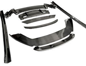 Kit Carrozzeria in Fibra di Carbonio: Labbro Anteriore, Labbro Posteriore, Minigonne Laterali e Spoiler per <span class=keywords><strong>Ferrari</strong></span> California 2009-2012 - Modifica Estetica e Prestazioni - Product Image 1