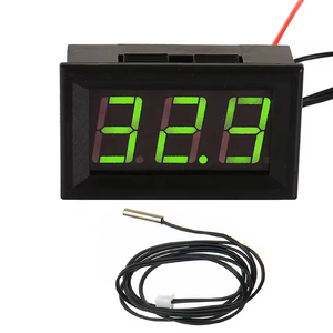 Gömülü DC 12V kırmızı yeşil mavi LED ekran <span class=keywords><strong>Mini</strong></span> dijital araba sıcaklık termometre için sürüngen/araba/akvaryum tankı - Product Image 2