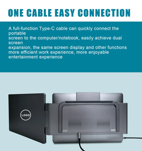 Écran portable léger de 14 pouces de qualité supérieure, écran <span class=keywords><strong>IPS</strong></span> FHD, prise en charge de l'écran double, type C, extension de jeu pour ordinateur portable - Product Image 3