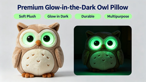 Série Ciel Étoilé : Jouets Lumineux Sans Piles – Mix de Peluches Lumineuses Hibou, Renard, Chèvre, Corgi pour Augmenter la Valeur des Commandes Clients - Product Image 5