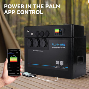 Système de stockage d'énergie solaire AC portable 3000W <span class=keywords><strong>avec</strong></span> <span class=keywords><strong>batterie</strong></span> <span class=keywords><strong>externe</strong></span> d'urgence alimentée par <span class=keywords><strong>batterie</strong></span> LiFePO4 12V pour extérieur, tension de sortie <span class=keywords><strong>220V</strong></span> - Product Image 2