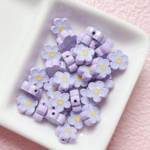 Las cuentas sueltas de aceite de goteo de aleación de flores frescas de verano más populares DIY materiales hechos a mano accesorios de joyería - Product Image 2