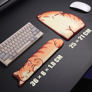 Alfombrilla <span class=keywords><strong>de</strong></span> Ratón para Juegos con Soporte para Muñeca, Diseño <span class=keywords><strong>de</strong></span> Gato Dormilón <span class=keywords><strong>de</strong></span> Dibujos Animados, <span class=keywords><strong>de</strong></span> Silicona Antideslizante, Impermeable y Resistente a Arañazos, para Usuarios <span class=keywords><strong>de</strong></span> PC y Portátiles - Product Image 4