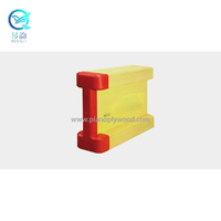 Viga H20 EN 13377 con tapa de plástico roja para encofrado de construcción H16 H30 200x80x40x27mm E0 EN 13353