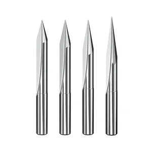 HUHAO doppia flauto fresa 12 Shank1/2 "gambo tondo in carburo <span class=keywords><strong>Router</strong></span> punta per incisione macchina utensile - Product Image 1