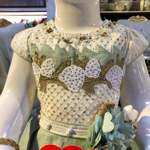 Vestido de bebé de algodón con bolsa y lazo, vestido de bebé con monedero - Product Image 4