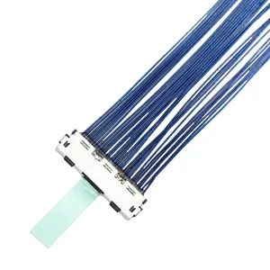 Hirose 30pin lvds kablosu 0.5mm Pitch DF80D-30P-0.5SD mikro koaksiyel kablo Ultra ince koaksiyel kablo düzeneği