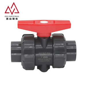 중국 공급업체 50mm 3인치 회색 BSPP 플라스틱 <span class=keywords><strong>PVC</strong></span> 트루 더블 유니온 볼 밸브 (관개용) - Product Image 3