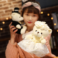 Ours en peluche, robe de mariage, nounours en peluche, personnalisé, de Couple, jouet pour le marié et la mariée