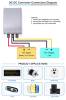 Convertisseur DC-DC étanche 12V vers 48V 30A