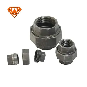 Nam và nữ Đen ren sắt dễ uốn phụ kiện giảm ổ cắm gi phụ kiện đường ống dẫn nước - Product Image 2