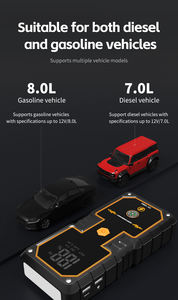 <span class=keywords><strong>Kit</strong></span> de Herramientas de Emergencia para Arranque de Automóvil Portátil <span class=keywords><strong>Carson</strong></span> de 12V, 1 Pieza, Banco de Energía de Emergencia Negro, 1 Año de Garantía para Gasolina/Diésel - Product Image 2