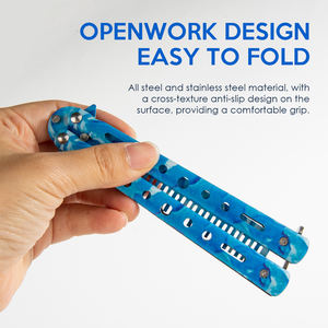 Peine de Entrenamiento de Estilo Mariposa, Peine de Peluquería, Entrenador de Peinado, Peine de Práctica Plegable Tipo Balisong, Peine de Entrenamiento de Cuchillo Mariposa para Principiantes - Product Image 4