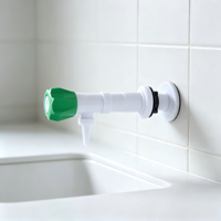 Robinet de laboratoire moderne en plastique PP pour table d'expérimentation de bureau, robinet d'eau pure à connexion unique, compatible avec évier de laboratoire