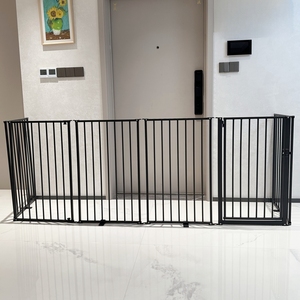Parc <span class=keywords><strong>pour</strong></span> animaux pliable YIXIN à 6 panneaux avec porte, barrière de sécurité extensible en fer robuste <span class=keywords><strong>pour</strong></span> chiots et chats d'intérieur - Product Image 4