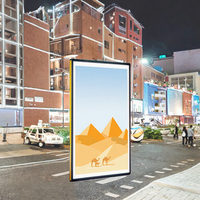 Bingkai Foto LED Lightbox Aluminium Ultra Tipis Ukuran Besar, Dioperasikan dengan Baterai, dengan Lampu Latar Kecerahan Tinggi untuk A2/A1 50x70 60x90