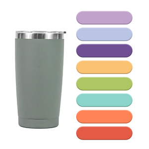 Wholesale Insulated White Travel Coffee <b>Cup</b> with Black Lid - Keep Your <b>Reusable</b> Vacuum Insulated Sport Good Water Bottles - Product Image 1