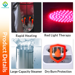 Sauna a Vapore Portatile Moderna Fuerle per Casa e Spa, Tenda Pieghevole con Sedia, Refrigeratore d'Acqua a Immersione Fredda 1HP, Pannello di Controllo Computerizzato, Traversa - Product Image 3