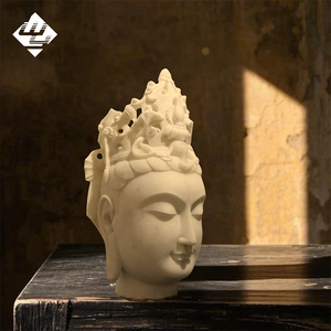 Escultura de Cabeza de Buda Guanyin Tallada a Mano en Mármol Natural, Artesanía Tradicional para Clubes de Alta Gama - Product Image 3