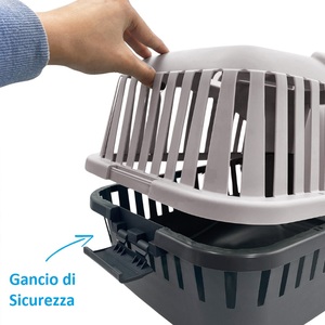 Cage de transport pour petits animaux 32x47x32 cm avec panneaux de ventilation - Product Image 5
