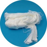 Hilos de Fibra de Nailon Brillante, Hilos de Poliamida Cruda Blanca en 3D
