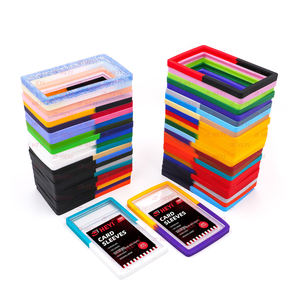 Long Lanh Cao Su Silicone Thẻ Hiển Thị Trường Hợp Bảo Vệ Bội Kết Hợp Màu Sắc Giao Dịch Xếp Loại Thẻ Tấm Bumper Bảo Vệ Bìa Cho PSA Tấm - Product Image 2