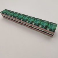 Ensemble de Mahjong Américain Esthétique à Quatre Couches en Acrylique, Fond Vert Citron, Motifs Chinoiserie, Vase en Porcelaine à Points, Fleurs, Plateau, Coffret Cadeau