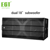 Subwoofer professionnel haute puissance 1200W 4 ohms, double 18 pouces, pour concerts en extérieur, modèle GF218B+, pour scène et club