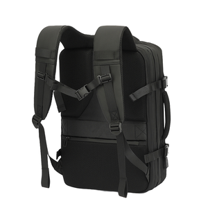 Sac à dos d'affaires imperméable de grande capacité, fermeture à glissière, matériau Oxford, extensible, sac à dos à compression sous vide avec airbag - Product Image 4