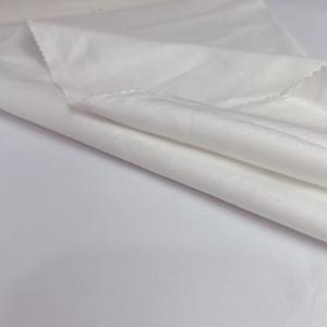Tela popelina blanca 100% algodón, tela lisa suave para prendas de vestir, textiles para el hogar, tela en blanco para impresión. - Product Image 2