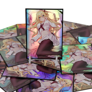 カスタムTCG公式YUGIOHサイズ63X 90MMアニメアートプリントホログラフィックカードスリーブ - Product Image 5