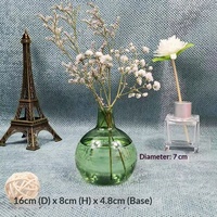 Fournisseur direct d'usine, vase à fleurs séchées hydroponique miniature de style européen en verre borosilicate de haute qualité, surface peinte à la main