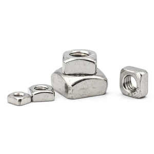 Écrous carrés en acier inoxydable 304/316/201, acier au carbone, zingués/nickelés, M3-M12, grade 4.8/6.8/8.8 DIN557 - Product Image 2