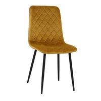 Maroc crème dossier haute couture velours chaise de salle à manger bonne mousse beauté tissu chaise salle à manger luxe solide chaise de salle à manger