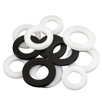 Rondelle plate en nylon de haute qualité, taille métrique, PA66, plastique non conducteur, entretoise noire et blanche, prix d'usine, stock direct
