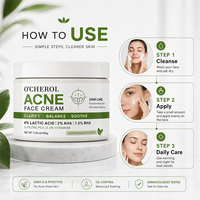 Crème Visage Anti-Acné 100g Hydratante & Séborégulatrice, Débouche les Pores et Atténue l'Acné
