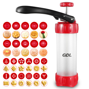 ปืนบีบคุกกี้แบบหัวฉีดเครื่องทำบิสกิตเครื่องมือคุกกี้ที่จำเป็นทำจากสแตนเลสในครัว - Product Image 1