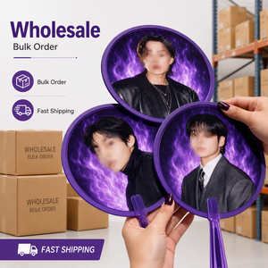 Abanico Redondo Personalizado <span class=keywords><strong>de</strong></span> Bangtan Boys Kpop Idol con Impresión UV <span class=keywords><strong>de</strong></span> Doble Cara, Merchandising <span class=keywords><strong>de</strong></span> Apoyo para Conciertos, Regalos para Fans - Product Image 6