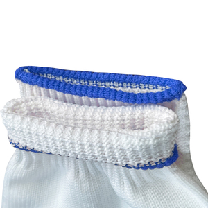 Guantes de Trabajo de Seguridad Antideslizantes de Punto Blanco <span class=keywords><strong>100</strong></span>% Algodón, Calibre 10, 34g, Venta al Por Mayor en China - Product Image 3