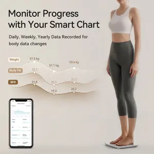 Balanza de grasa corporal inteligente Welland, balanza digital electrónica personal para el hogar, personalizada, compatible con OEM y ODM