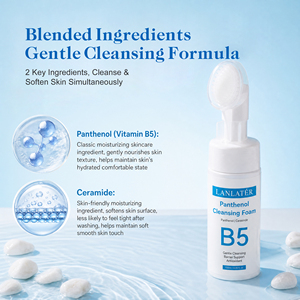 <span class=keywords><strong>Limpiador</strong></span> <span class=keywords><strong>Facial</strong></span> con Pantenol y Ceramida, Etiqueta Privada OEM ODM, Glutatión, Hidratación Profunda, Blanqueador e Iluminador - Product Image 4