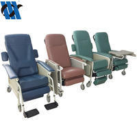 Fauteuil médical inclinable pour soins à domicile BDEC601, accoudoirs réglables avec table à manger, fauteuil de repos confortable pour personnes âgées