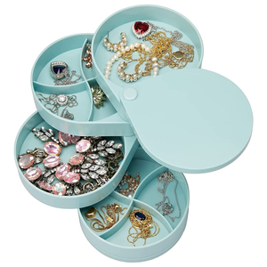 Wholesale Wholesale New Rotating Jewelry <b>Box</b> Four Layers Packaging Accessories - Product Image 1