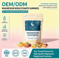 Gummies de Bisglycinate de Magnésium OEM ODM Marque Privée Vente en Gros Saveur Framboise Haute Absorption pour la Santé Cardiaque