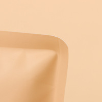 Stock imprimé sur mesure recharge en papier kraft brun biodégradable écologique recyclé pochette à bec debout 100ml 200ml 500ml