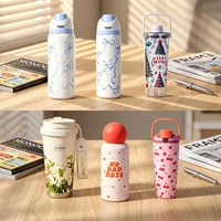 Nouvelle tasse isotherme en acier inoxydable, 600/800 ml, tasse à glace pour voiture