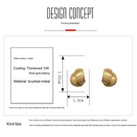 Boucles d'oreilles Resoul à nœuds superposés pour femme, luxe discret, chic urbain, accessoires d'oreille, clous en métal finition satinée, vente en gros