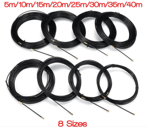 Hot bán 3 mét bền màu đen sợi thủy tinh điện hướng dẫn thiết bị cáp đẩy pullers Duct rắn <span class=keywords><strong>rodder</strong></span> Cá Băng dây - Product Image 5
