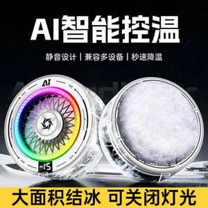 AI Smart Phone Cooler SL68 Semiconductor Cooling With Magnetic Attachment Type C Interface RGB Light Off Option - Product Image 4